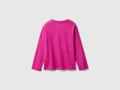 Organic cotton t-shirt with glittery print