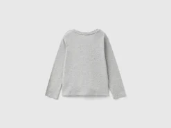 Organic cotton t-shirt with glittery print