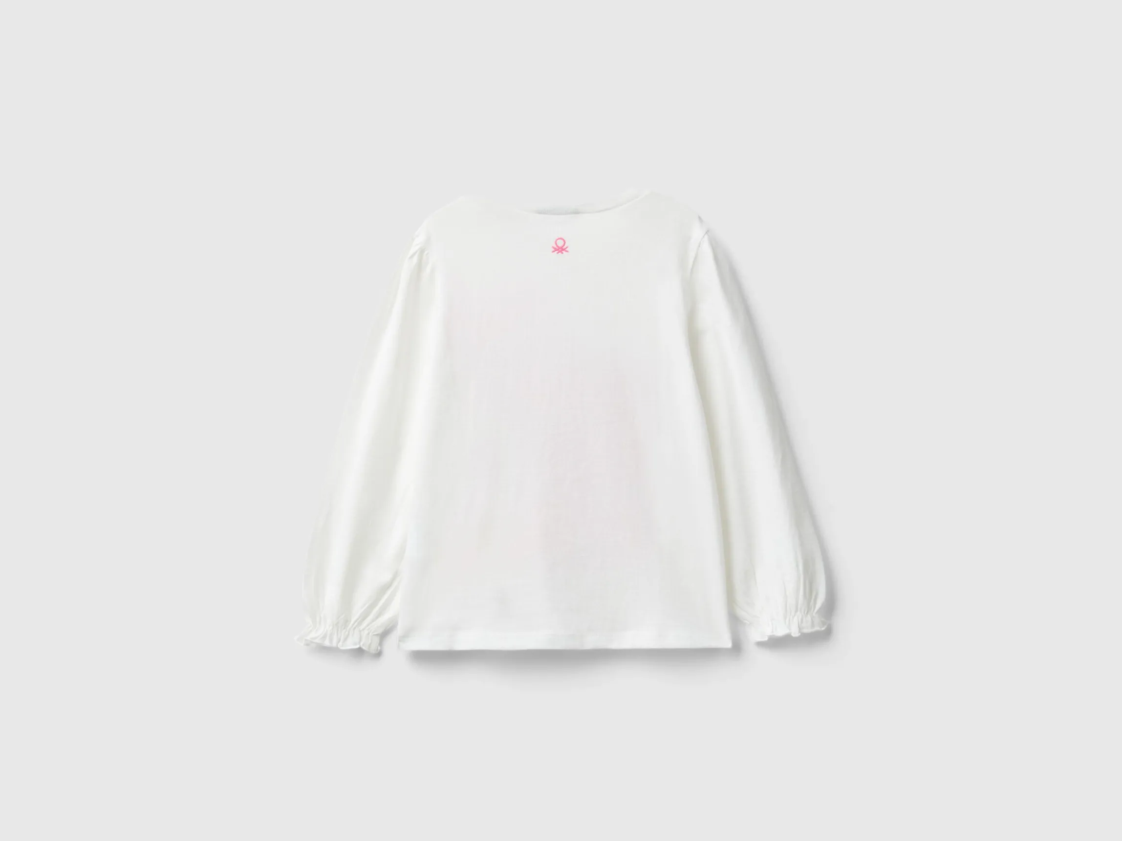 Organic cotton t-shirt with glittery print