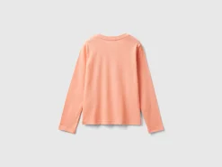 Organic cotton t-shirt with glittery print