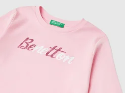 Organic cotton t-shirt with glittery print