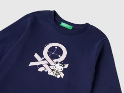 Organic cotton t-shirt with glittery print