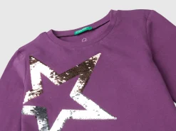 Organic cotton t-shirt with sequins