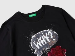 Organic cotton t-shirt with sequins