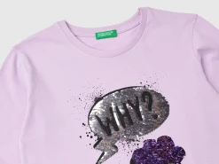 Organic cotton t-shirt with sequins