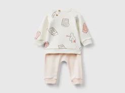 Outfit set in stretch sweat