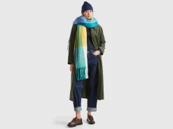 Oversized check scarf