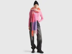 Oversized check scarf