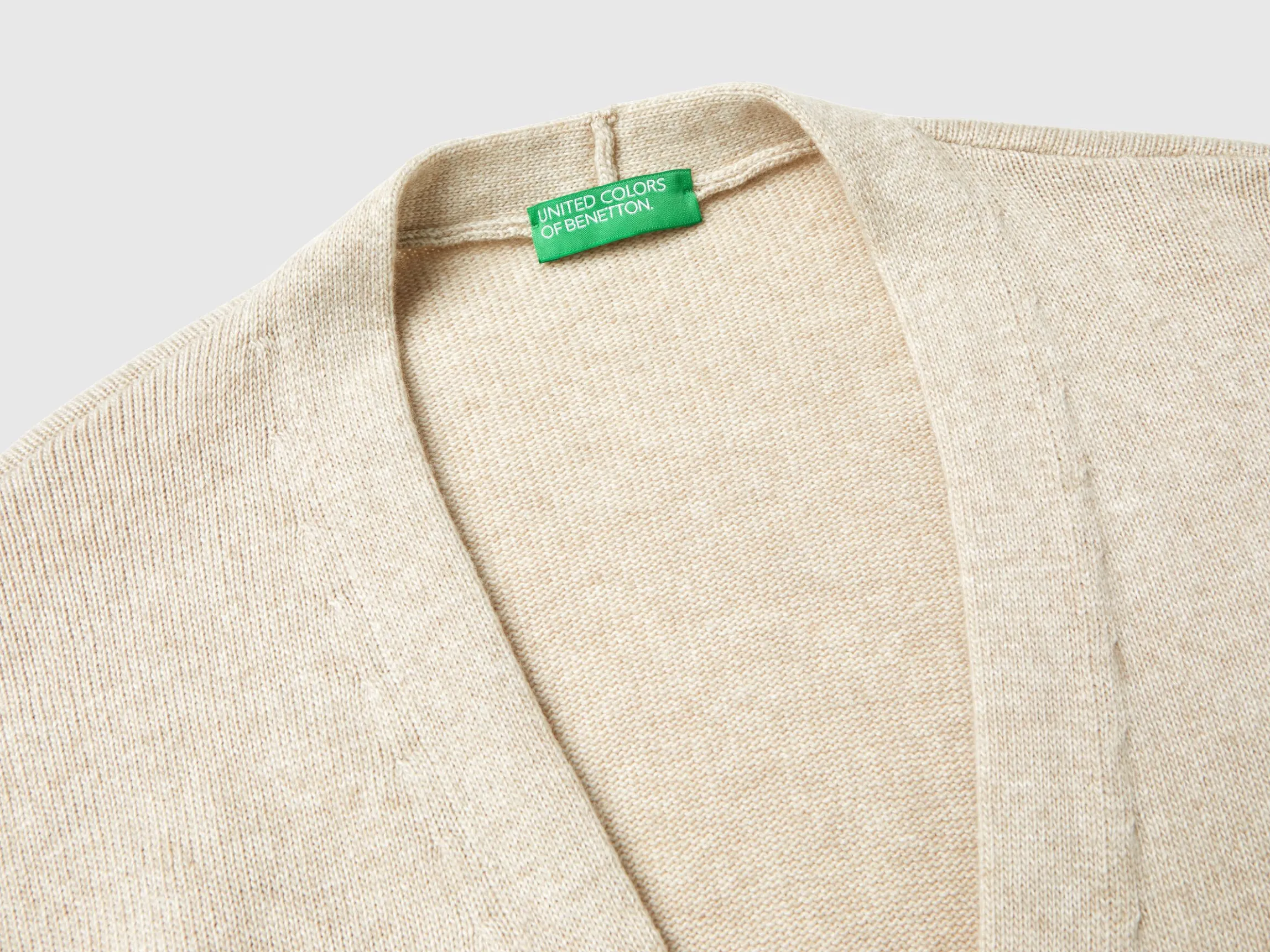 Oversized fit cardigan in wool blend