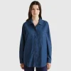 Oversized fit shirt in chambray