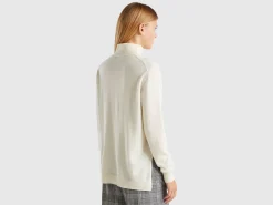 Oversized fit turtleneck in pure cashmere