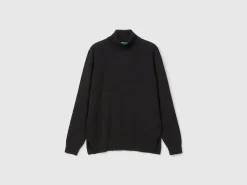 Oversized fit turtleneck in pure cashmere