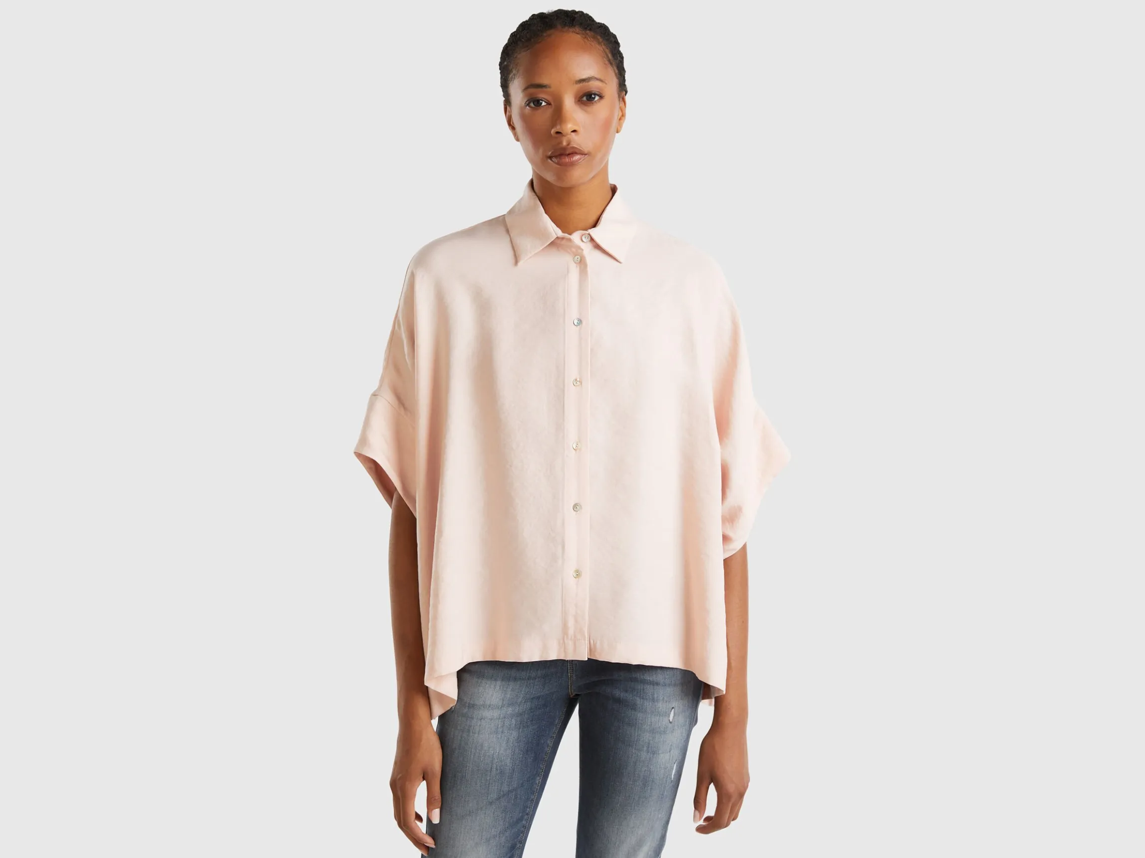 Oversized shirt in Modal® blend