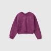 Oversized sweatshirt with glitter