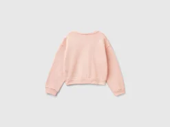 Oversized sweatshirt with glitter