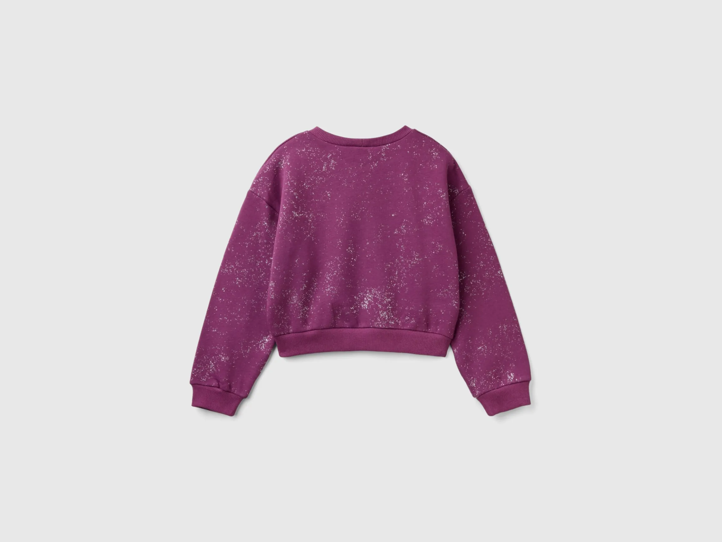 Oversized sweatshirt with glitter