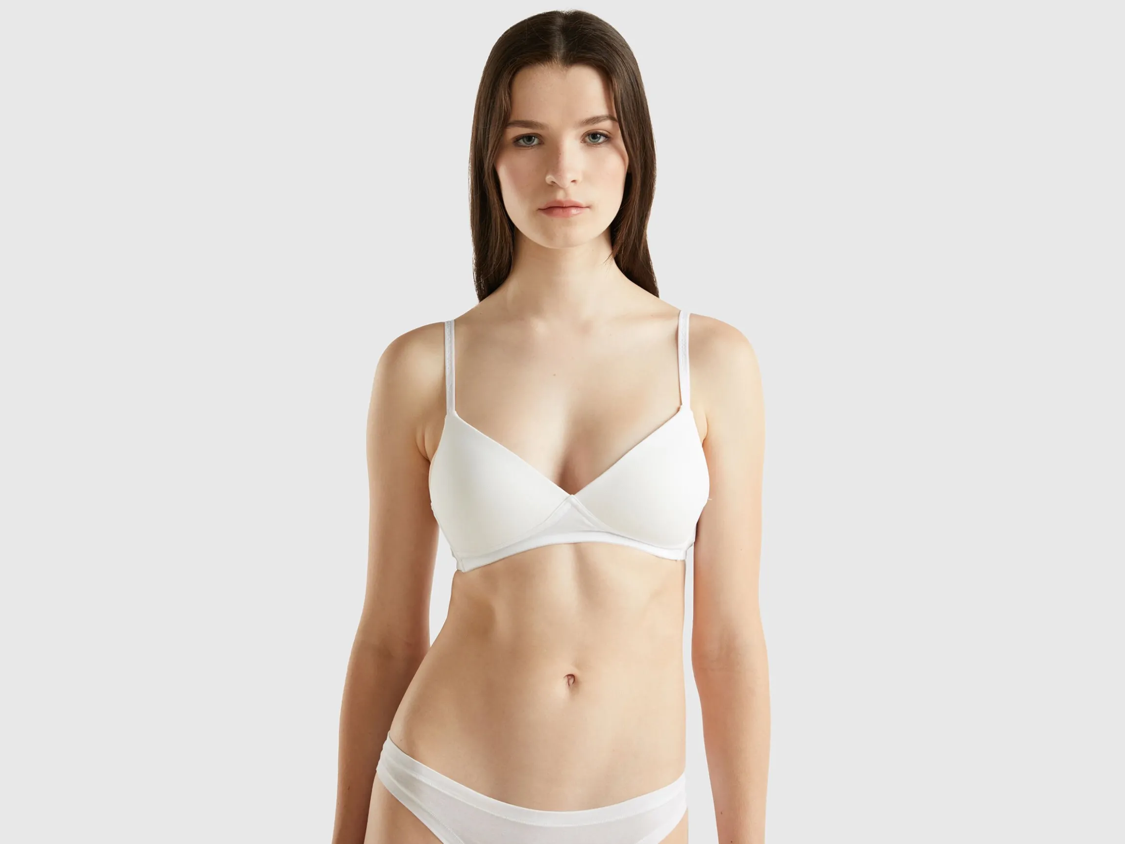 Padded bra in organic cotton