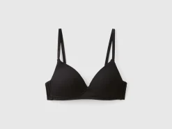 Padded bra in organic cotton