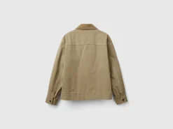 Padded jacket with collar
