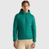Padded jacket with recycled wadding