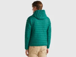 Padded jacket with recycled wadding