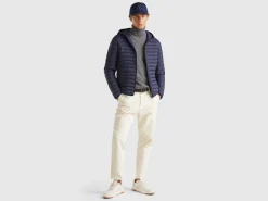 Padded jacket with recycled wadding
