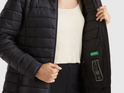 Padded jacket with recycled wadding