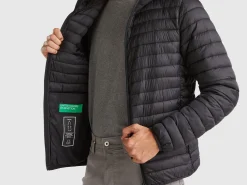Padded jacket with recycled wadding