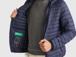 Padded jacket with recycled wadding