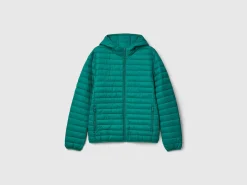 Padded jacket with recycled wadding