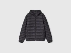 Padded jacket with recycled wadding