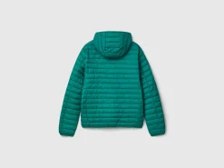 Padded jacket with recycled wadding