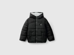 Padded jacket with teddy interior