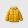 Padded jacket with teddy interior