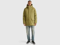Padded parka in nylon