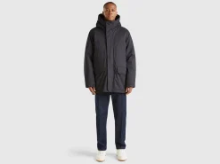 Padded parka in nylon
