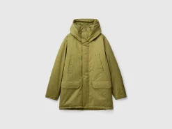 Padded parka in nylon