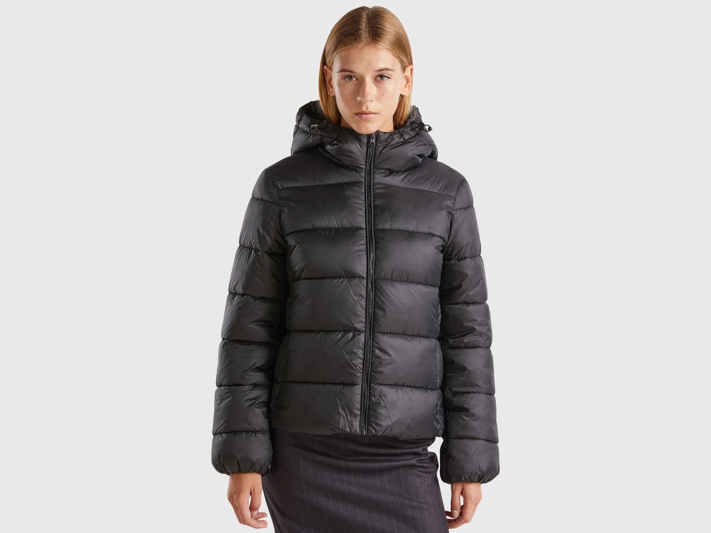 Padded puffer jacket with recycled wadding