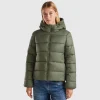 Padded puffer jacket with recycled wadding