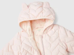 Padded puffer jacket with ear flaps