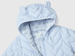Padded puffer jacket with ear flaps