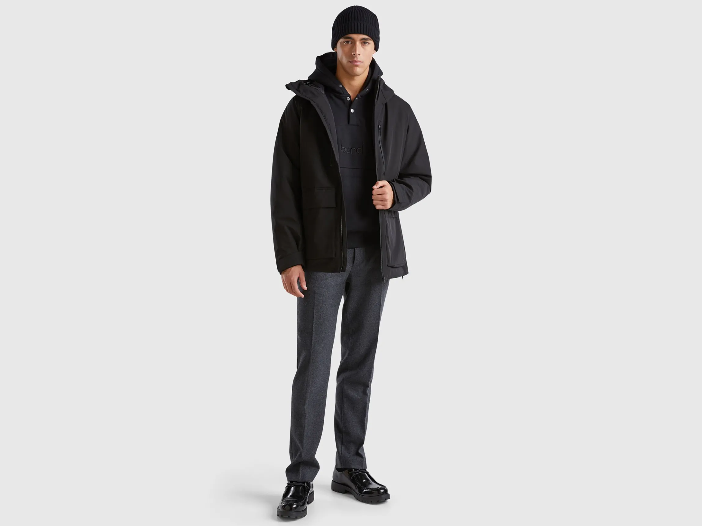 Padded short parka