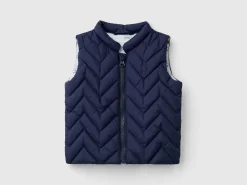 Padded vest in technical fabric