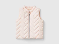 Padded vest in technical fabric