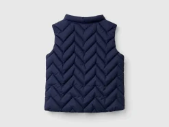 Padded vest in technical fabric