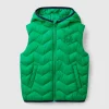 Padded vest with hood