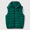 Padded vest with hood