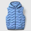 Padded vest with hood