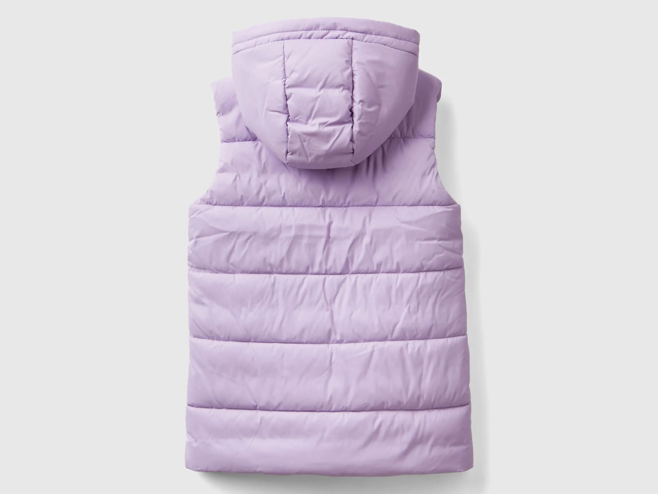 Padded vest with hood