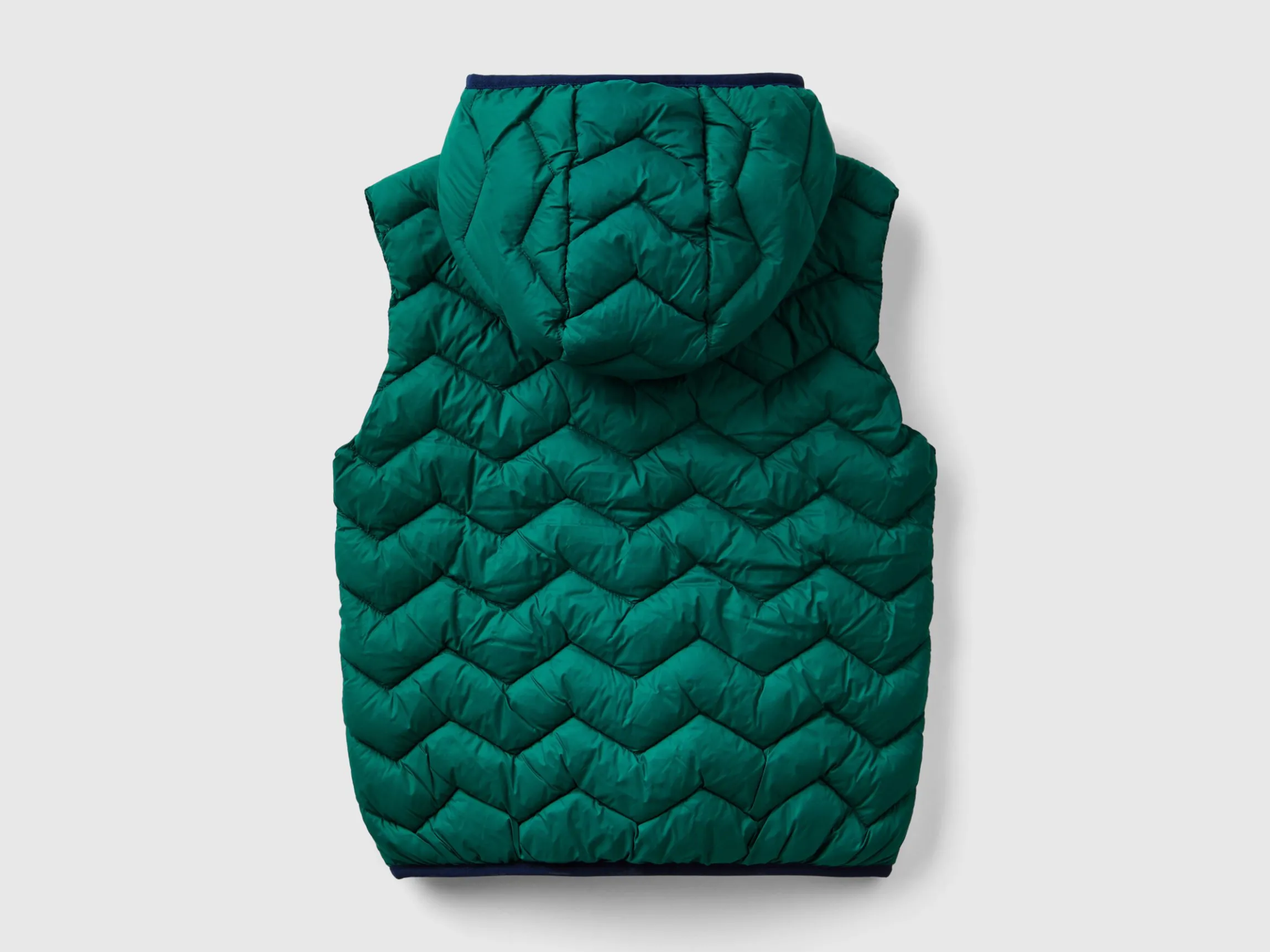 Padded vest with hood